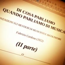 DI COSA PARLIAMO QUANDO PARLIAMO DI MUSICA (II)